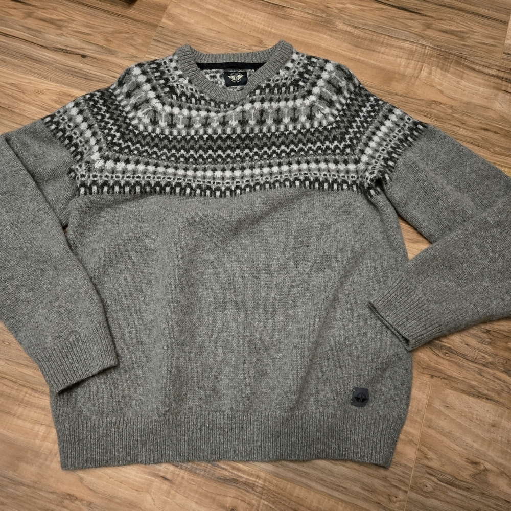 Dockers Men's Alpha Chunky Fair Isle Sweater